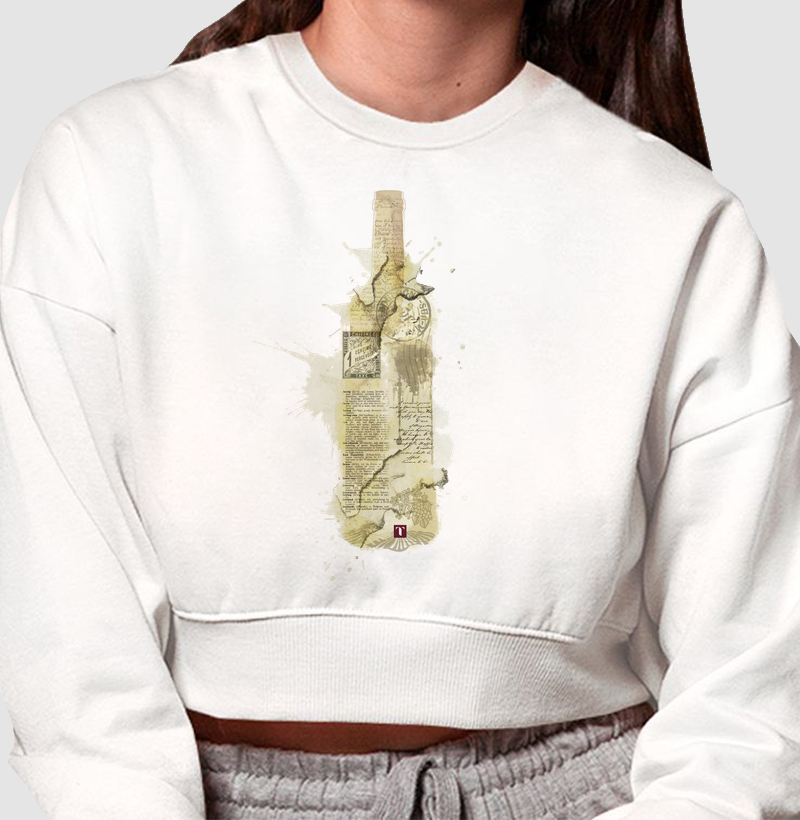 Moletom Cropped Wine Art