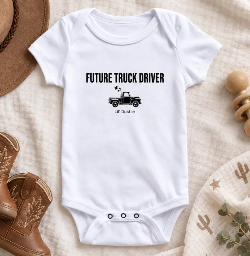 Country Future Truck Driver Lil’ Dustler 100% Algodão