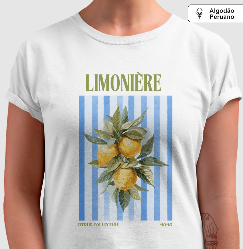 Camiseta Algodão Peruano - Limonìere