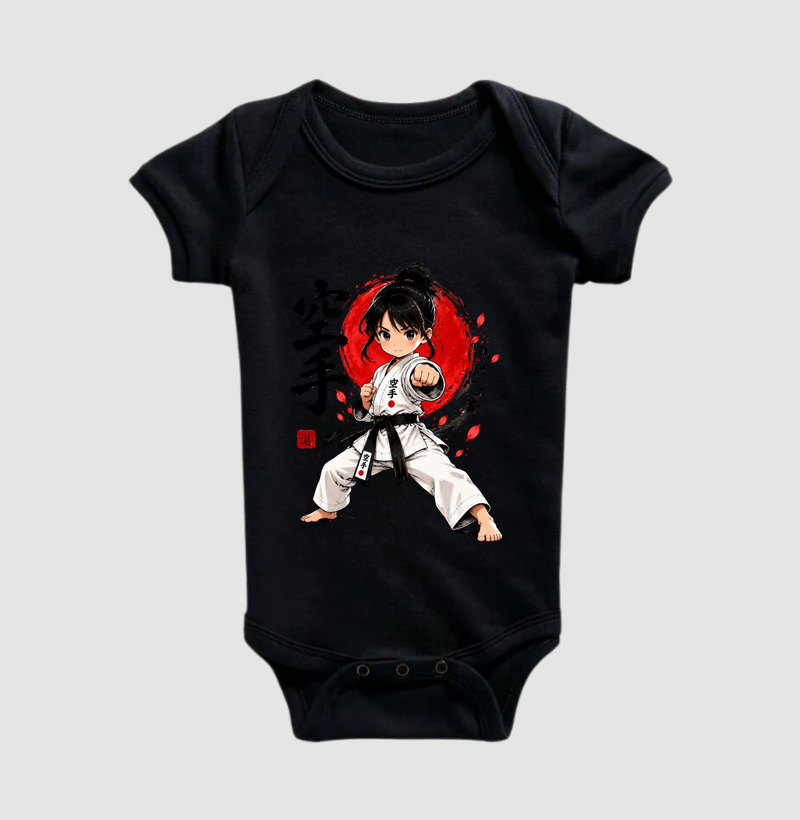 Karate Girl — Espírito Forte - Body Infantil