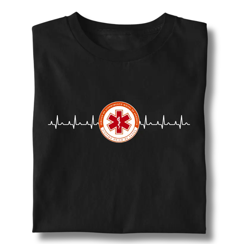 Logo SAMU + Eletrocardiograma