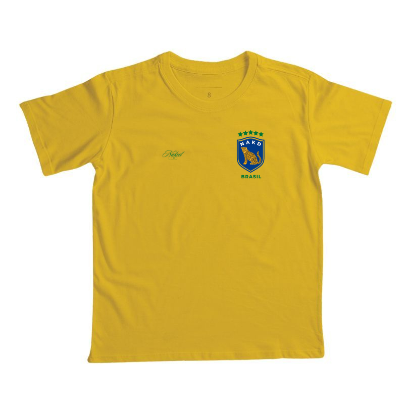 Camiseta Seleção Onça Naïf Infantil