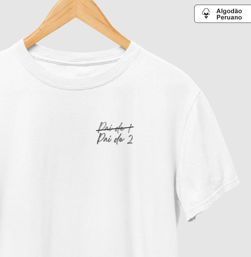 Pai de 2 Minimalista Algodão Peruano Premium