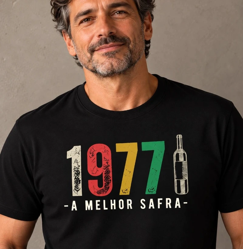 Camiseta Vinho - A Melhor Safra 1977