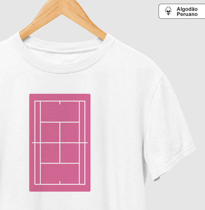 Quadra rosa - Algodão Premium Peruano