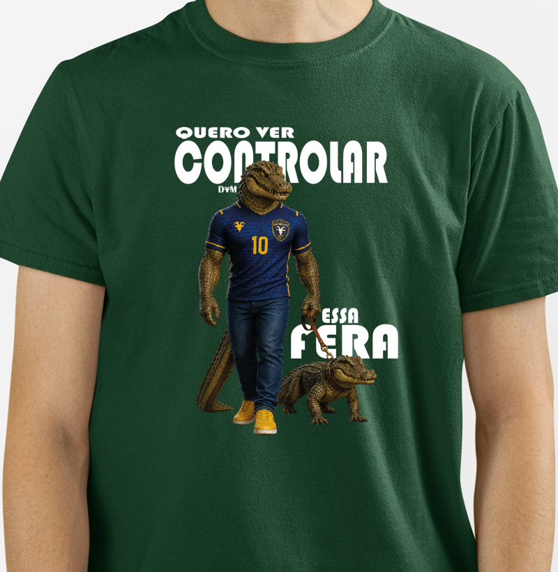 Especial Dia dos Pais (pet) - Camiseta Quero Ver Controlar Essa Fera
