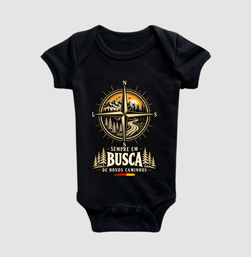 Sempre em busca de novos caminhos - Body Infantil