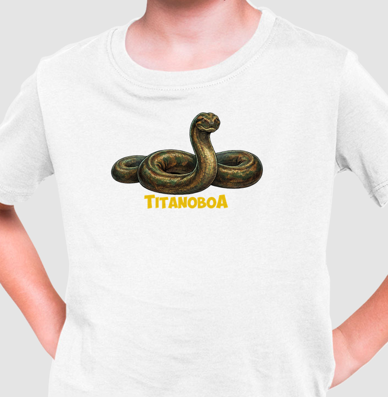 Camiseta Titanoboa Algodão Premium Dinoloco
