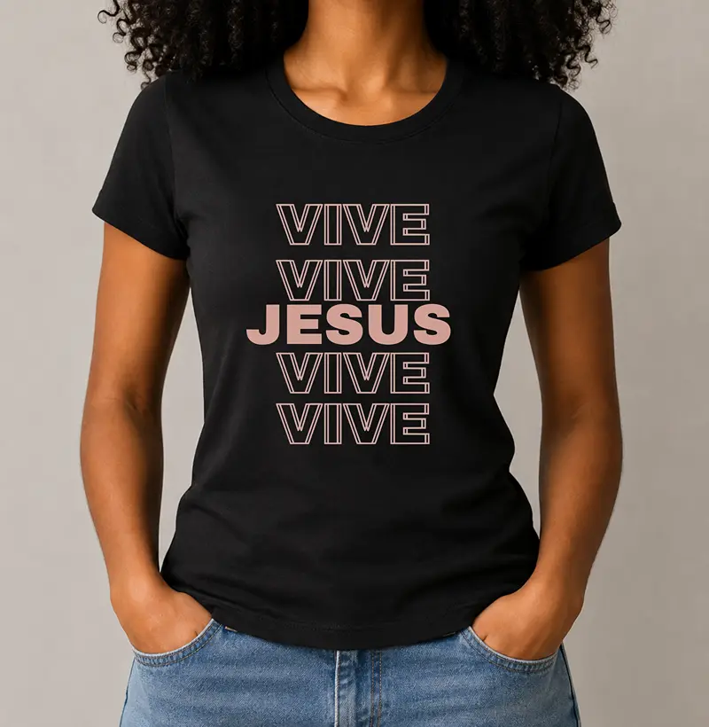 Camiseta Feminina Jesus Vive