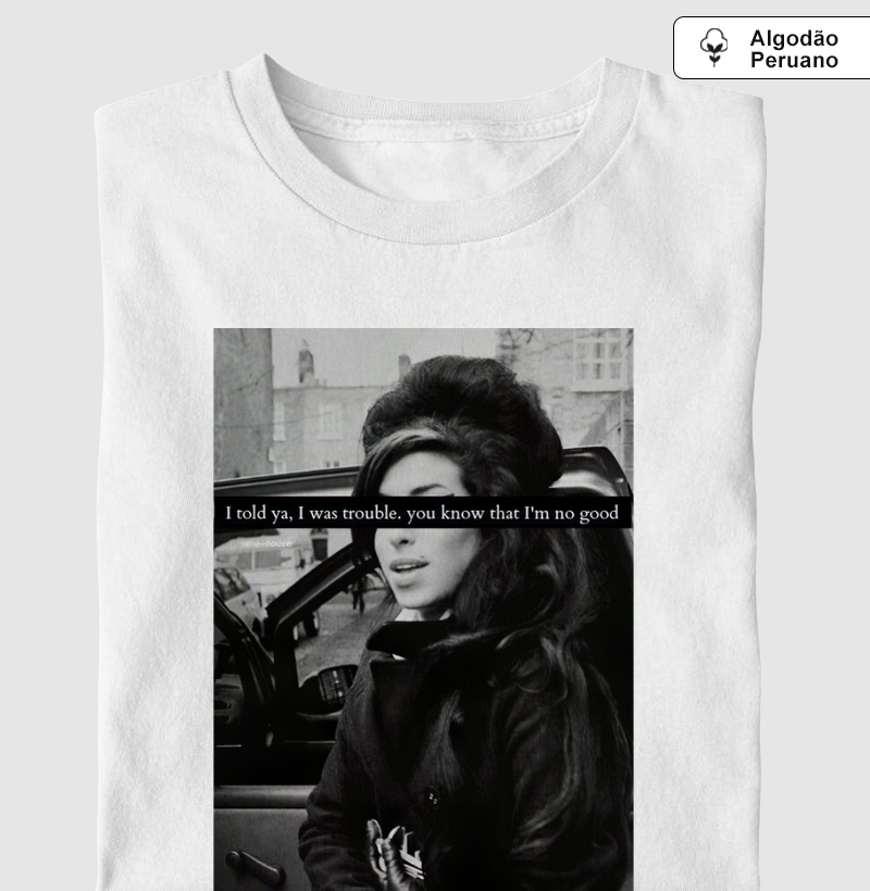 Camiseta Algodão Peruano Amy Trouble