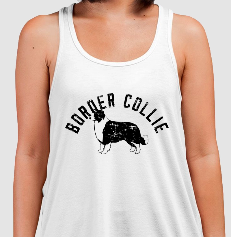 Borde Collie Preto Vazado