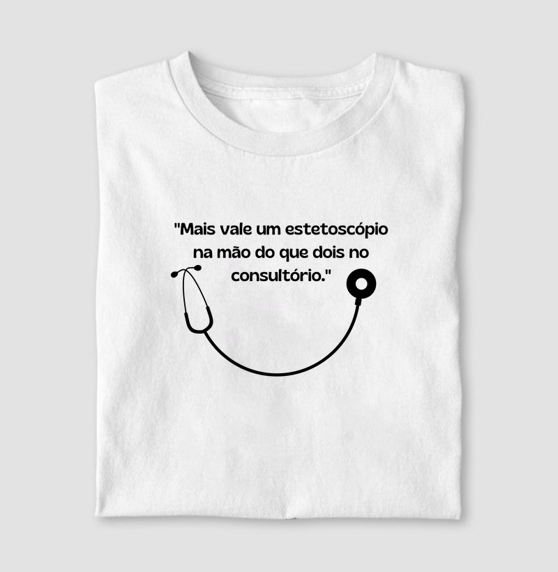 Camiseta Estetoscópio na mão
