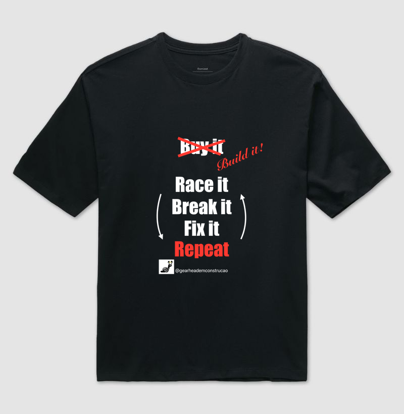 OVERSIZED - Camiseta - Race it, Break it, Fix it, Repeat!