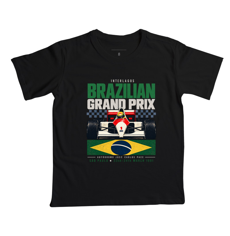 Brazilian Grand Prix 1991 - Camiseta Infantil