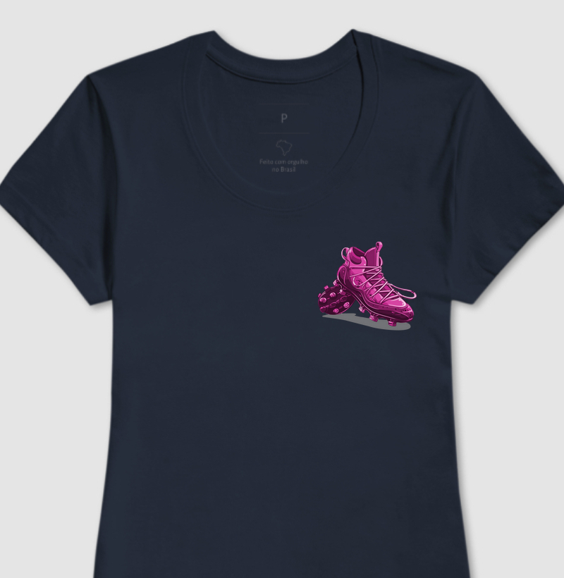 Baby Look Chuteira Rosa