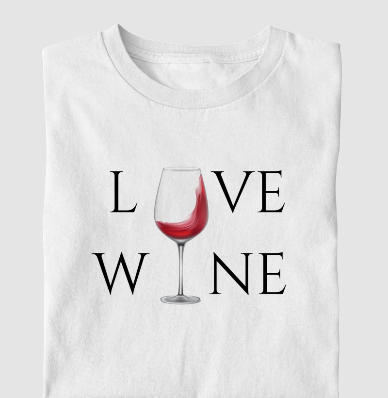 Camiseta Adulta - Love Wine