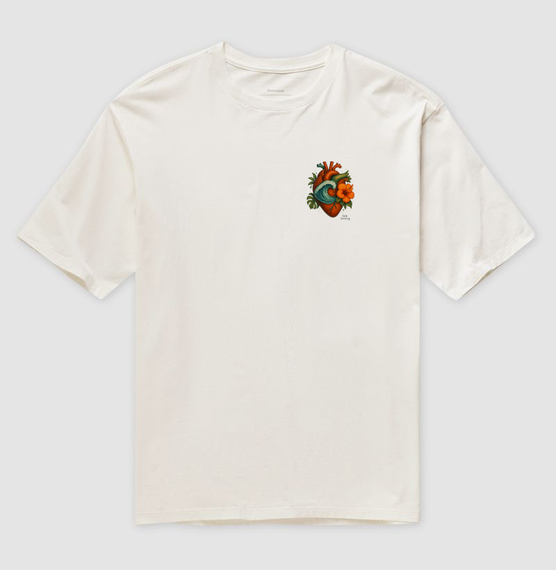 CORAÇÃO ATLÂNTICO - Camiseta Oversized