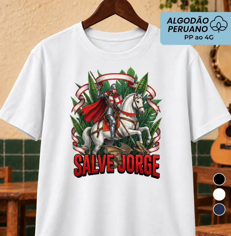 Salve Jorge - Camiseta Algodão Peruano