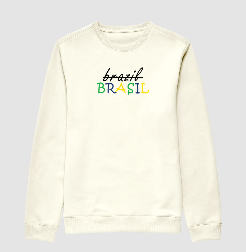 Suéter Moletom Brasil com S