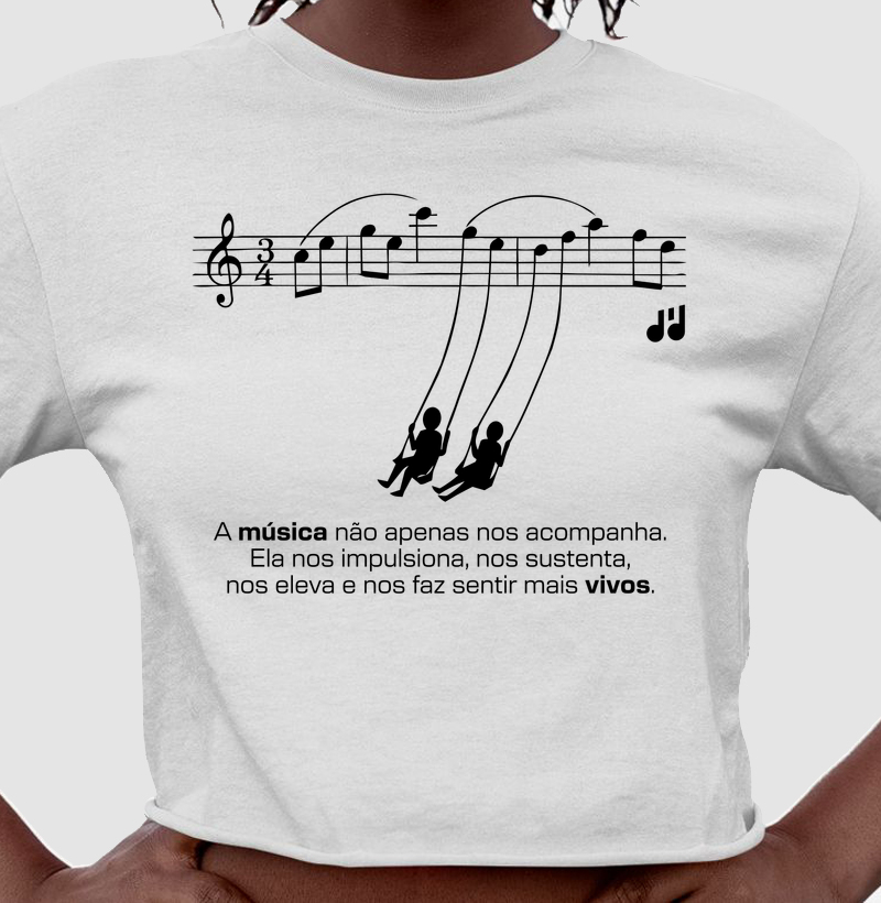 A música não apenas nos acompanha.