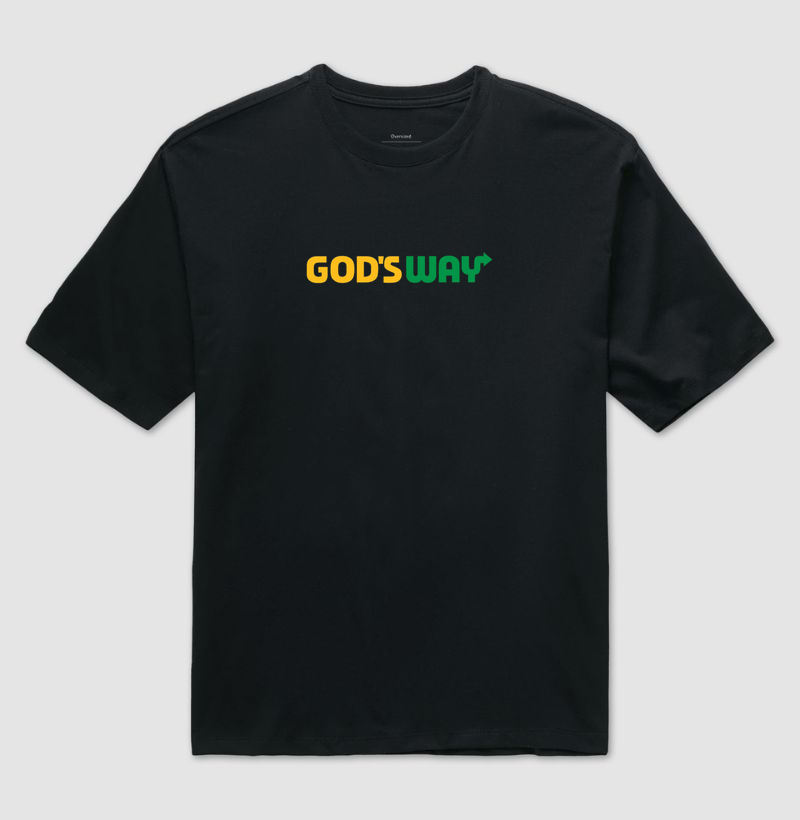 God's Way - Camiseta Oversized