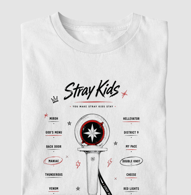 Stray Kids lightstick - Camiseta