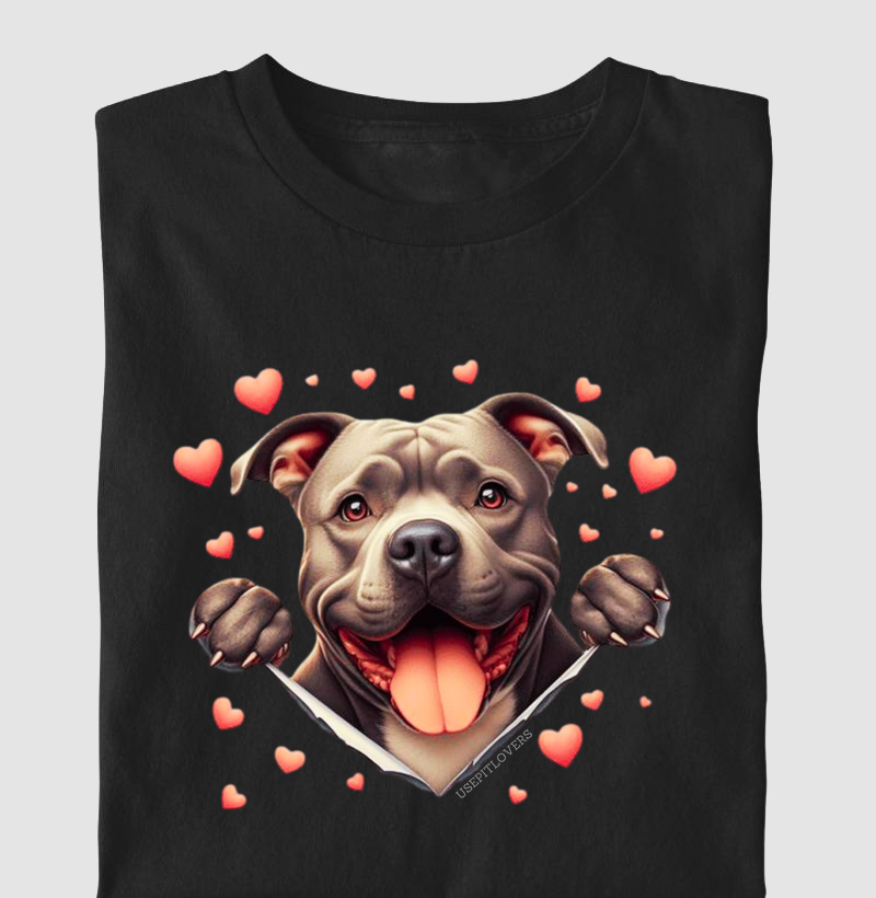 Pit bull cheio de amor