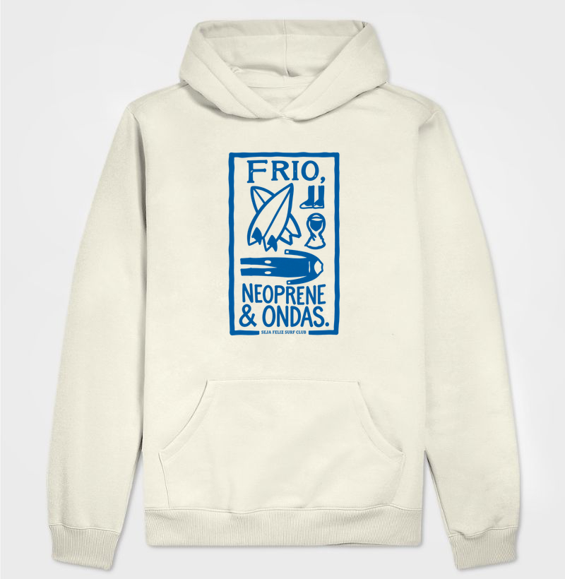 Frio, Neoprene & Ondas - Hoodie Moletom