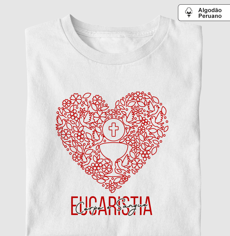 Eucaristia Corpo e Sangue Algodão Peruano