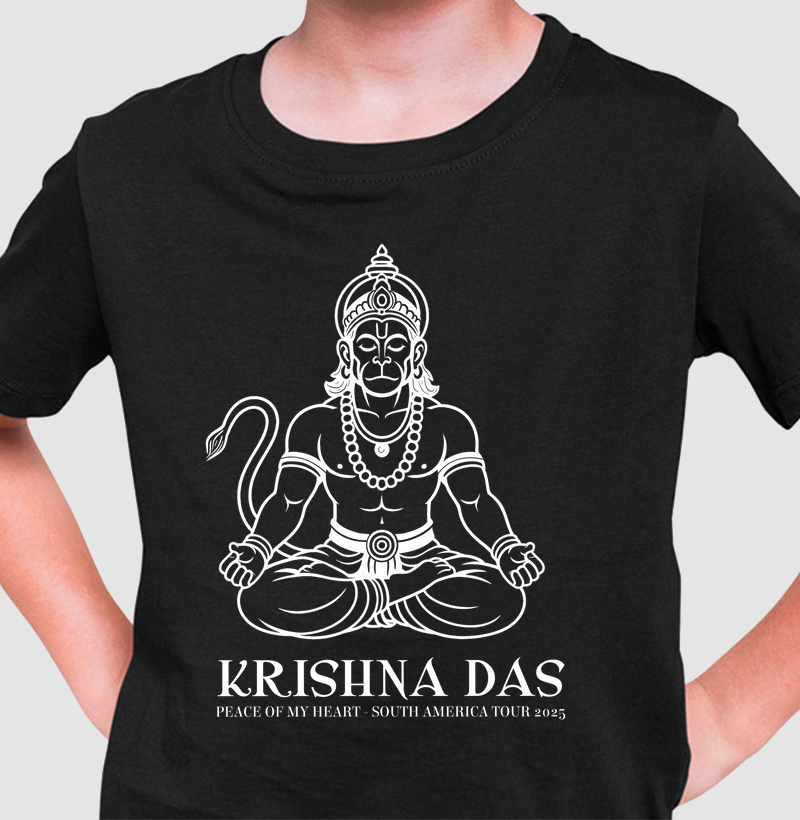 Hanuman - Camiseta Infantil - Estampa Branca