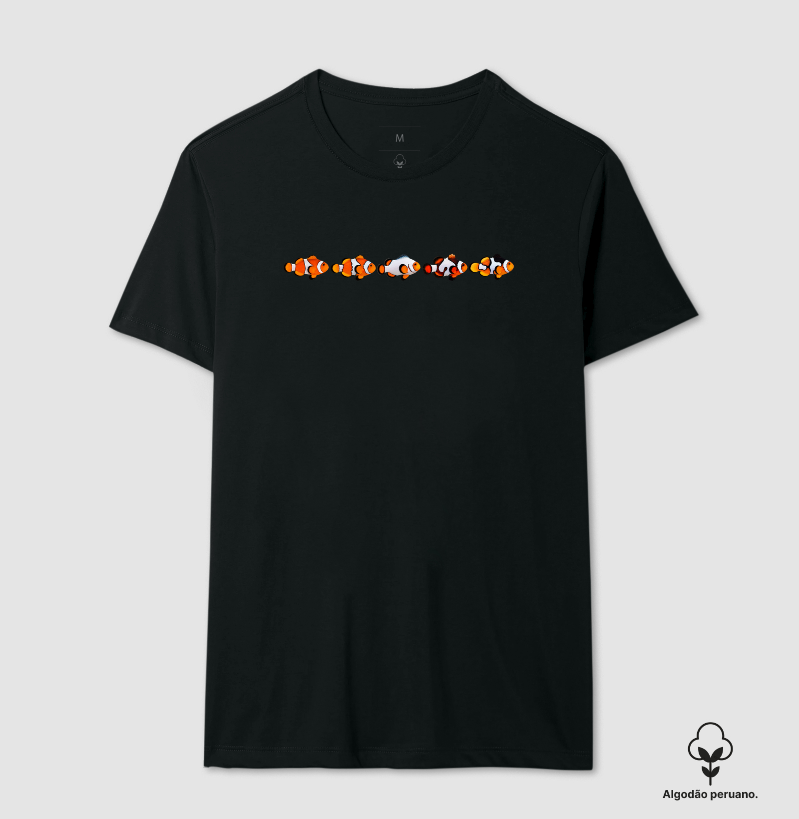 Peixe-Palhaço - Camiseta Algodão Peruano