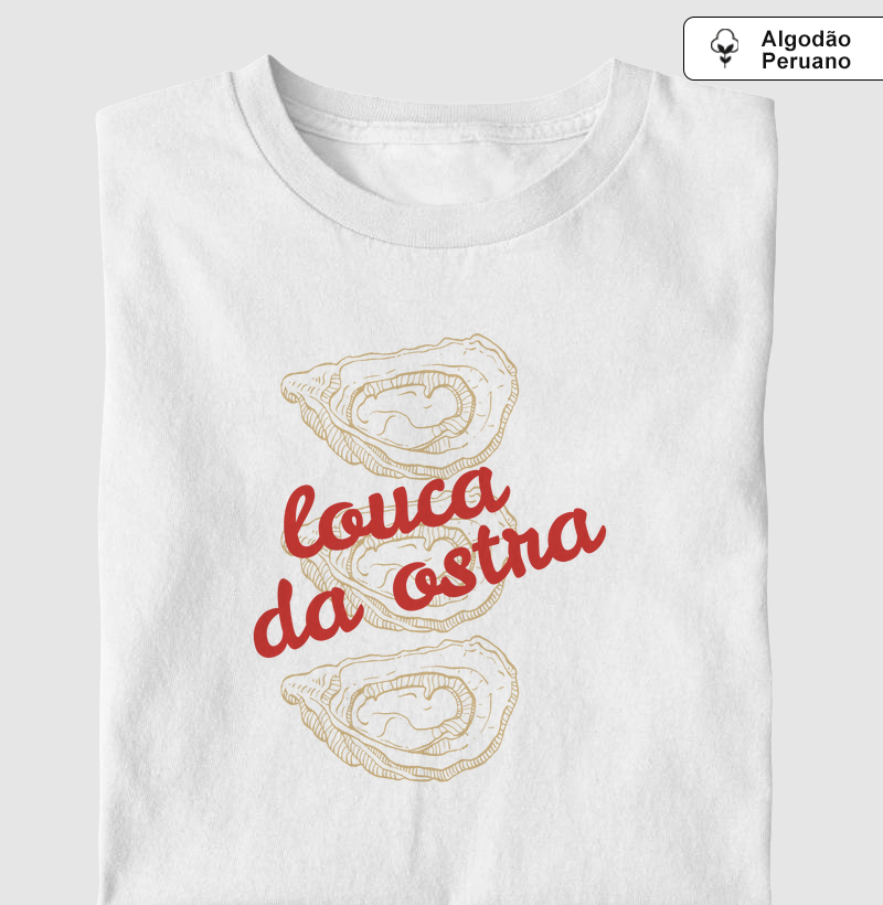 Camiseta Louca da Ostra Bege