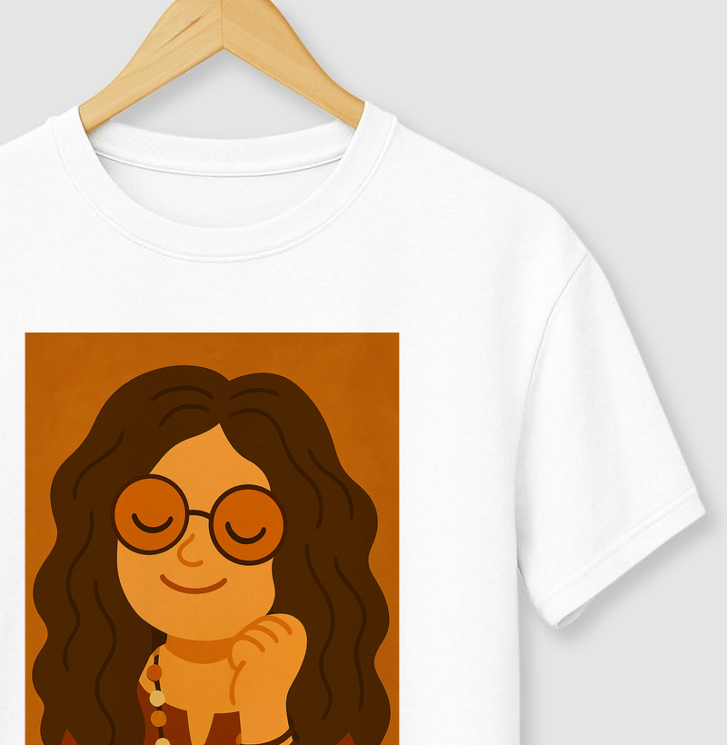 🌈 "Janis Joplin" – Camiseta Autoral
