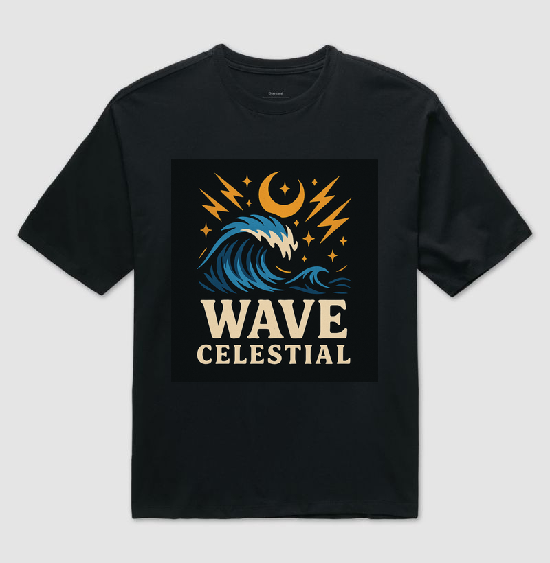 Camiseta Wave celestial