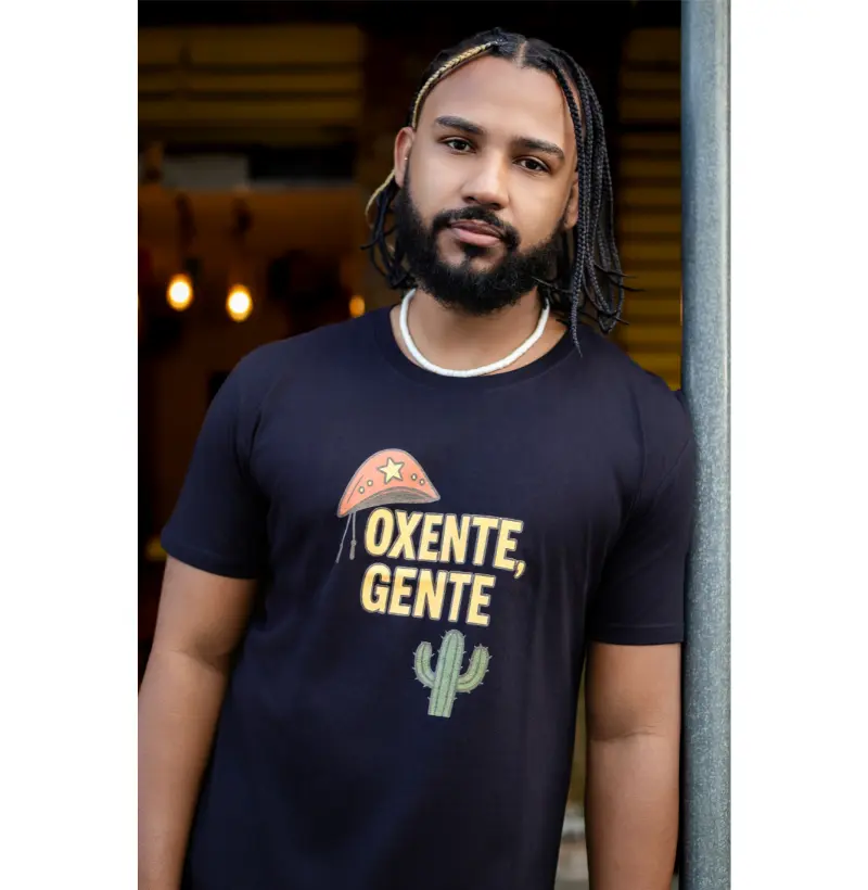 Camiseta Oxente, Gente! Coleção Baianês. Masculina e Feminina. Algodão Premium.