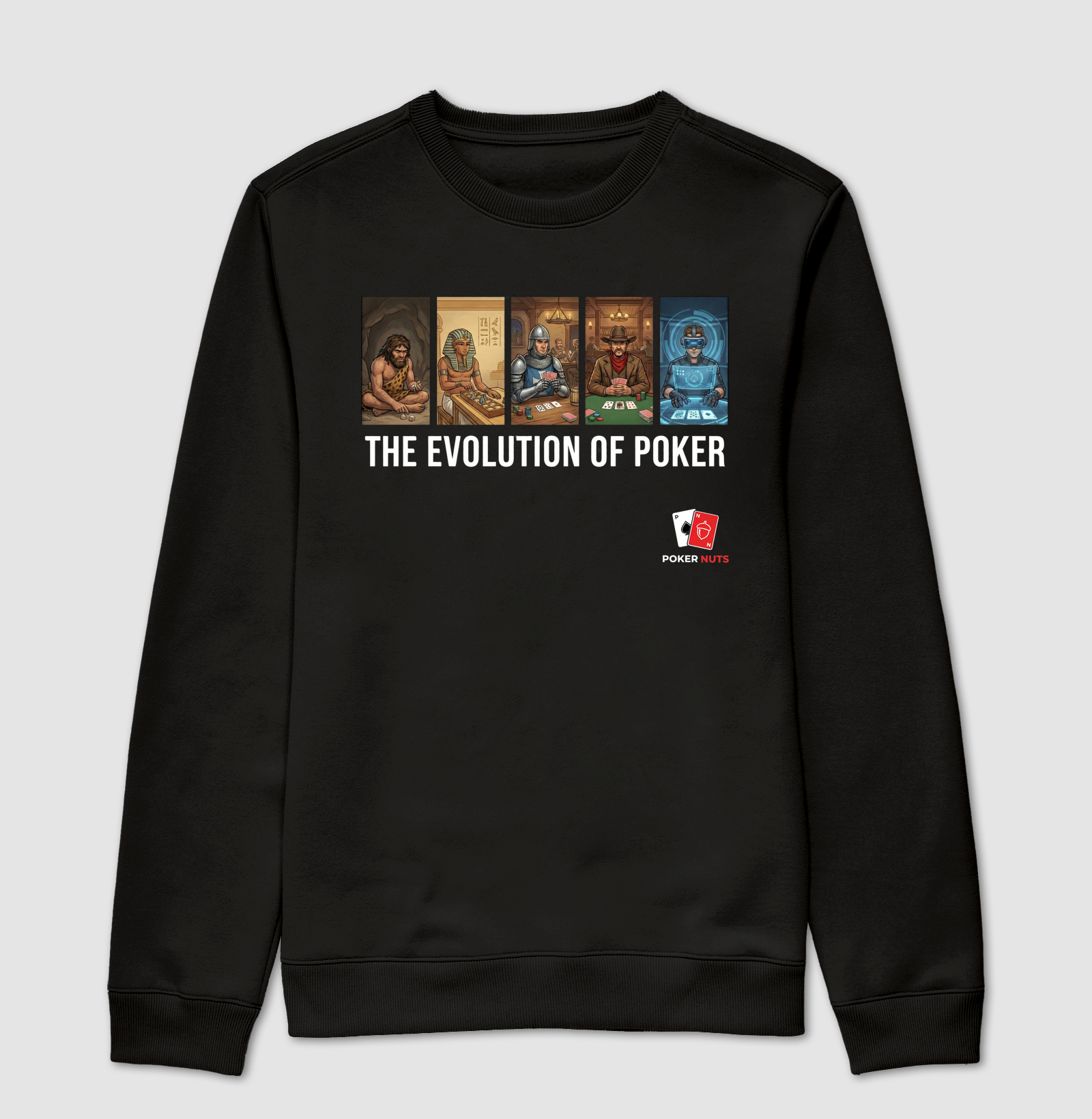 Moletom Suéter The Evolution of Poker