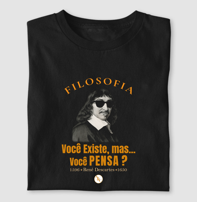 Camiseta Filosofia - Descartes
