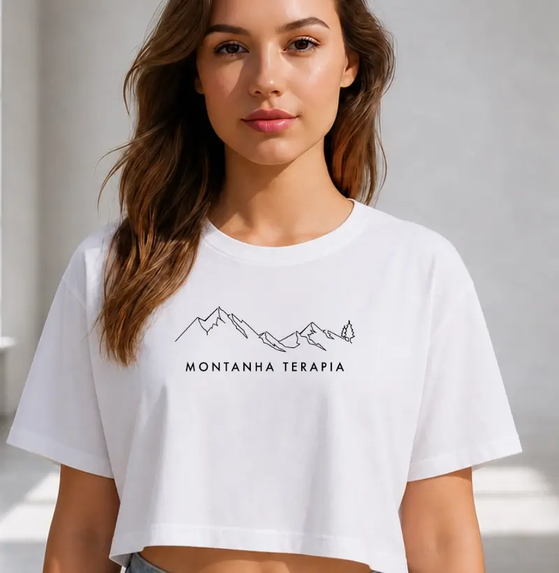 Camiseta Cropped Alma Outdoor | Montanha Terapia