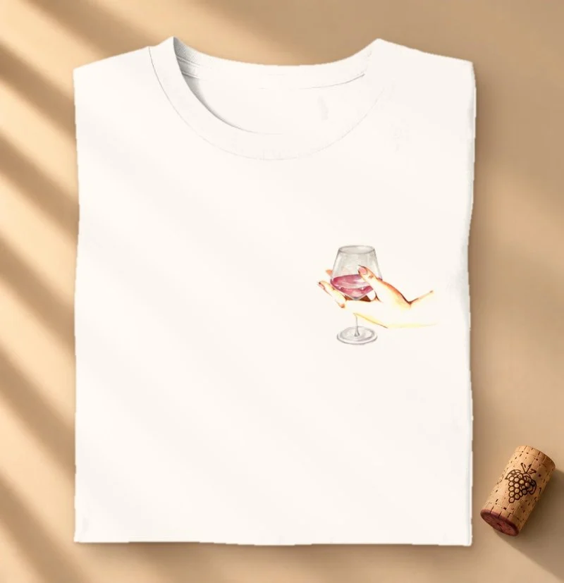 Camiseta Vinho - Elegância Rosé