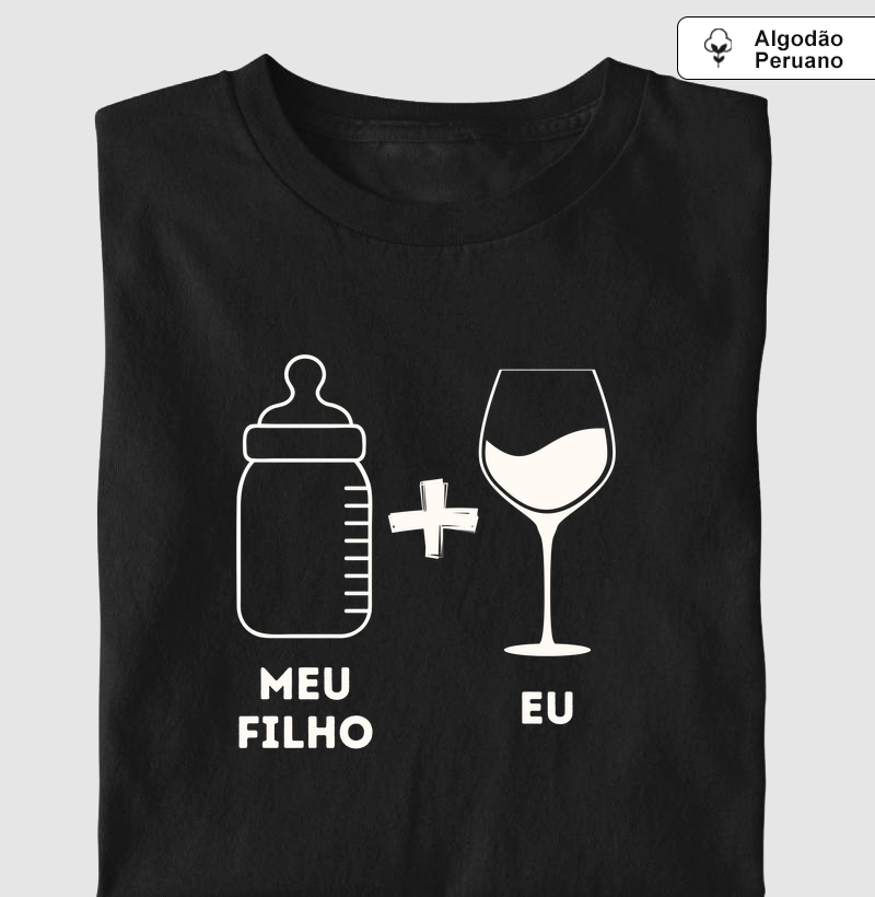 Camiseta Vinho - Meu Filho e Eu