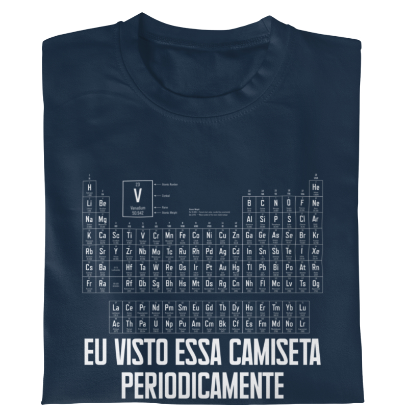 Eu visto essa camiseta Periodicamente!