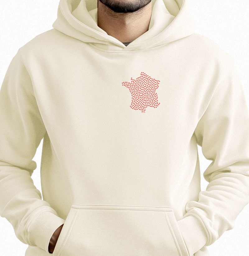 França mapa coração