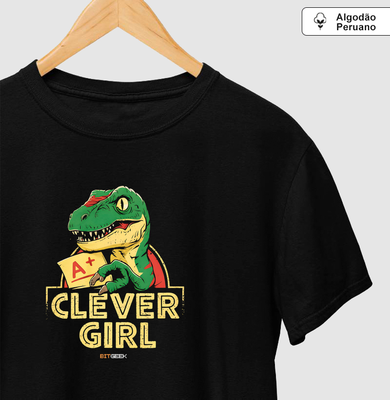 Camiseta Algodão Peruano Clever Girl