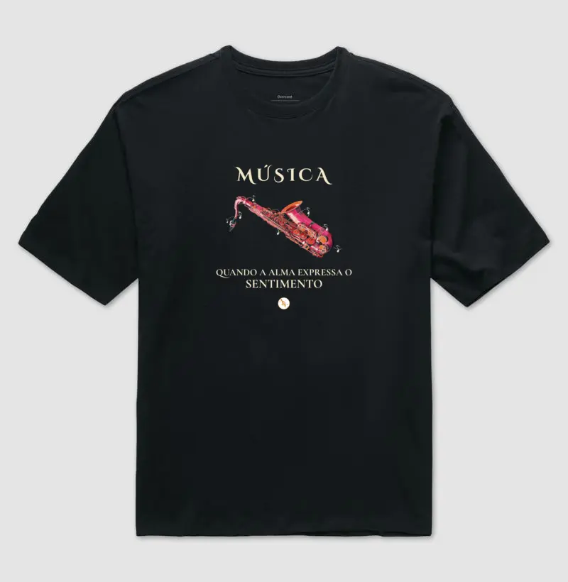 Camiseta Música, o Sentimento da Alma | Arte para Vestir