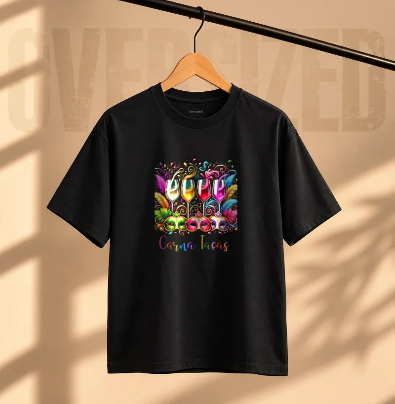 Camiseta Carna Taças - Camiseta Oversized