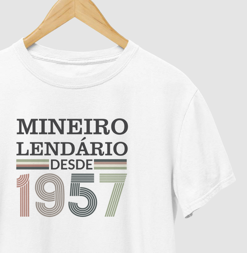 Camiseta Mineiro Lendário desde 1957 | Para personalizar 👉ANTES DA COMPRA👈 chame no WhatsApp