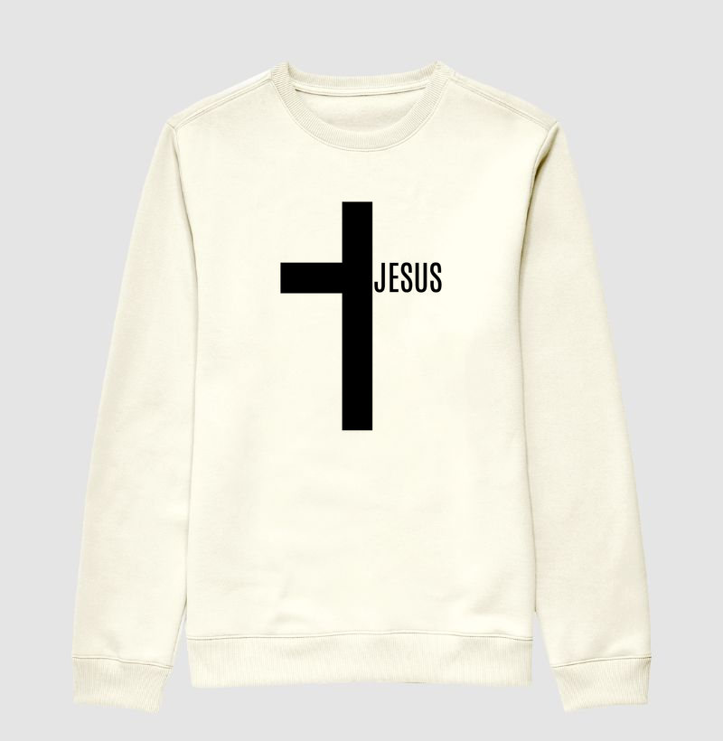 Cruz Jesus - Estampa Preta