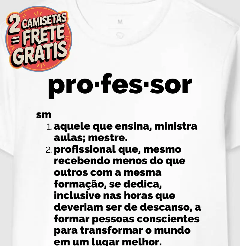 Camiseta Verbete Professor