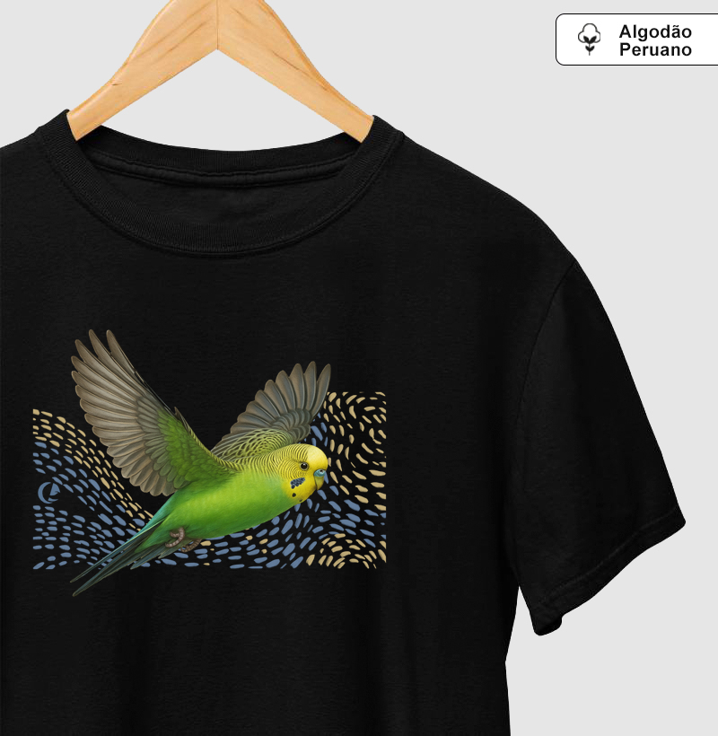 Camiseta Algodão Peruano Periquito Australiano
