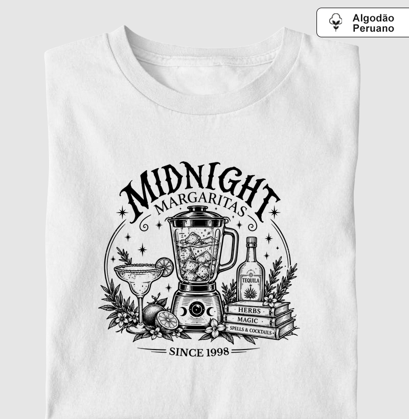 Midnight Margaritas - Camiseta Algodão Peruano